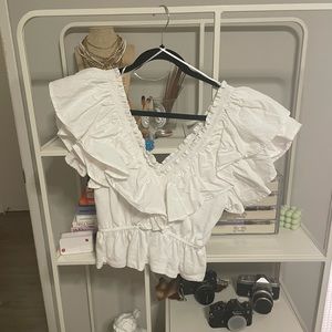 Zara white blouse